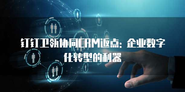 钉钉卫瓴协同CRM返点: 企业数字化转型的利器