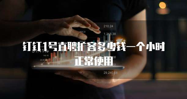 钉钉1号直聘扩容多少钱一个小时正常使用