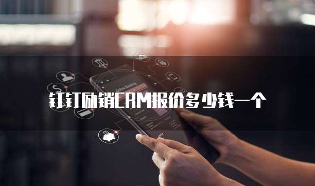 钉钉励销CRM报价多少钱一个