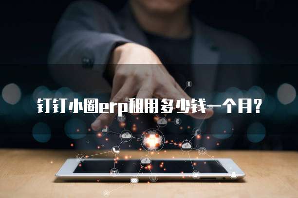 钉钉小圈erp租用多少钱一个月？