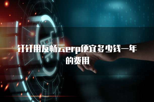 钉钉用友畅云ERP便宜多少钱一年的费用