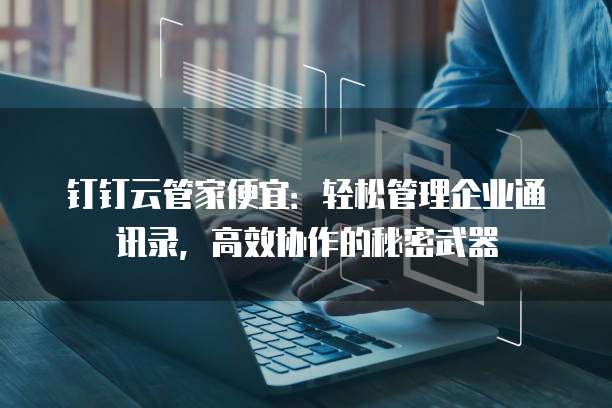 钉钉云管家便宜:轻松管理企业通讯录,高效协作的秘密武器
