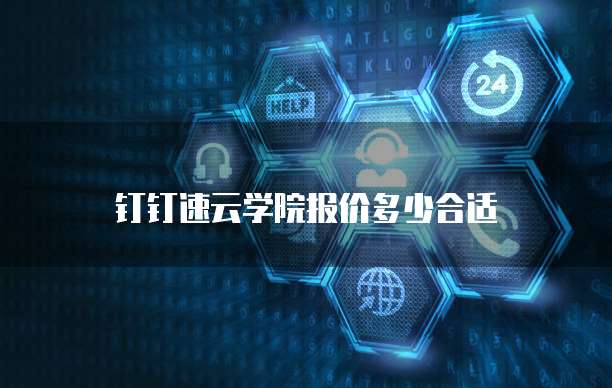 钉钉速云学院报价多少合适