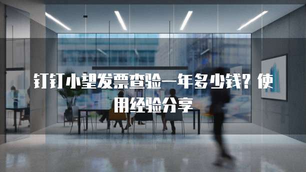 钉钉小望发票查验一年多少钱?使用经验分享