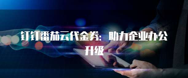 钉钉番茄云代金券：助力企业办公升级