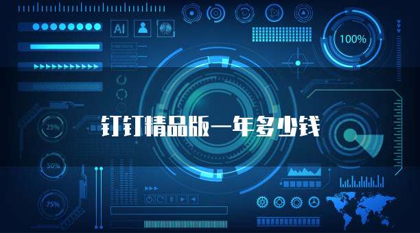 钉钉精品版一年多少钱