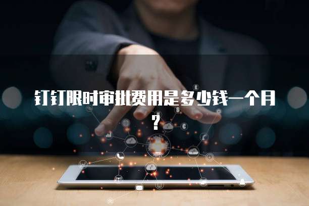 钉钉限时审批费用是多少钱一个月?