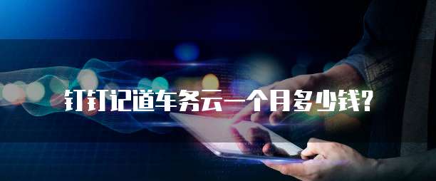 钉钉记道车务云一个月多少钱?