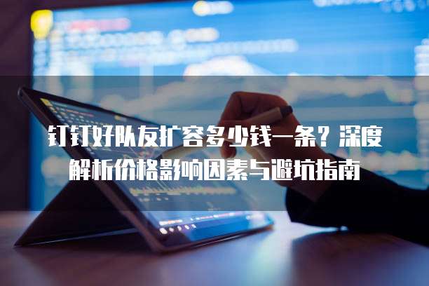 钉钉好队友扩容多少钱一条?深度解析价格影响因素与避坑指南