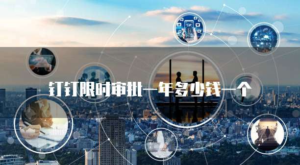 钉钉限时审批一年多少钱一个