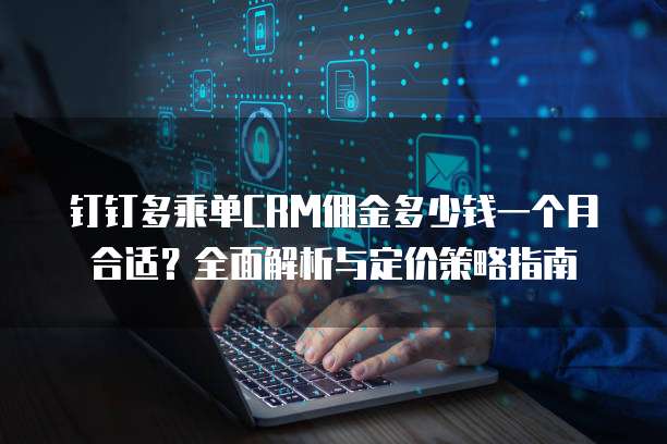 钉钉多乘单CRM佣金多少钱一个月合适？全面解析与定价策略指南