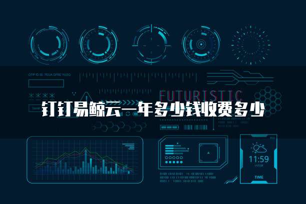 钉钉易鲸云一年多少钱收费多少