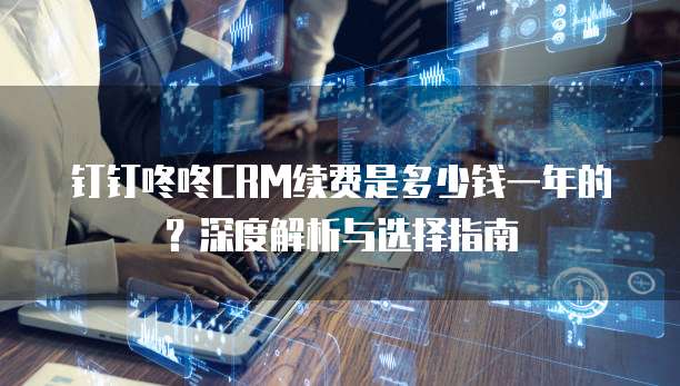 钉钉咚咚CRM续费是多少钱一年的？深度解析与选择指南