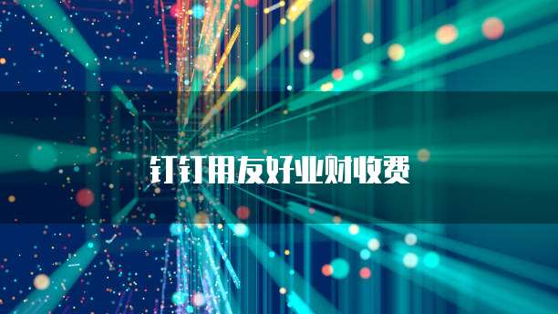 钉钉用友好业财收费