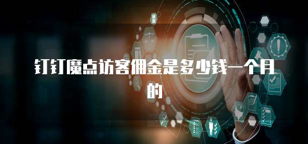 钉钉魔点访客佣金是多少钱一个月的