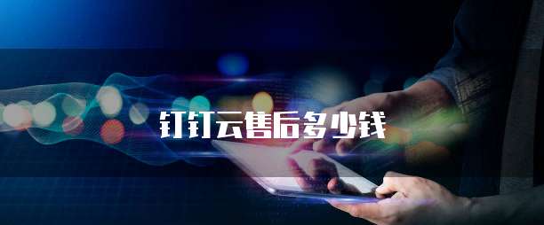 钉钉云售后多少钱