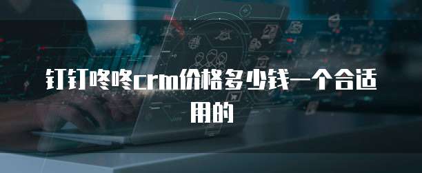 钉钉咚咚crm价格多少钱一个合适用的
