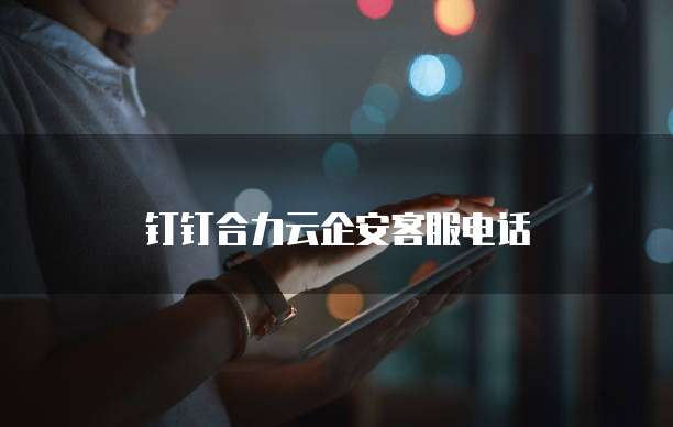 钉钉合力云企安客服电话