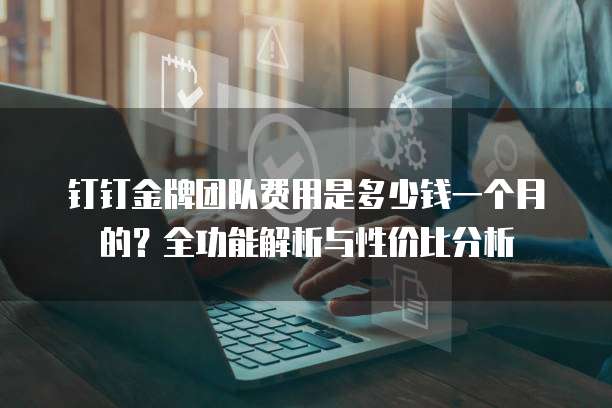 钉钉金牌团队费用是多少钱一个月的?全功能解析与性价比分析