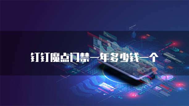钉钉魔点门禁一年多少钱一个