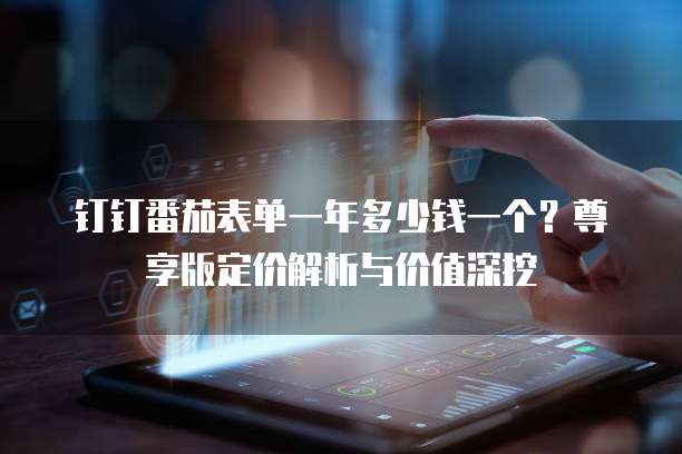 钉钉番茄表单一年多少钱一个？尊享版定价解析与价值深挖