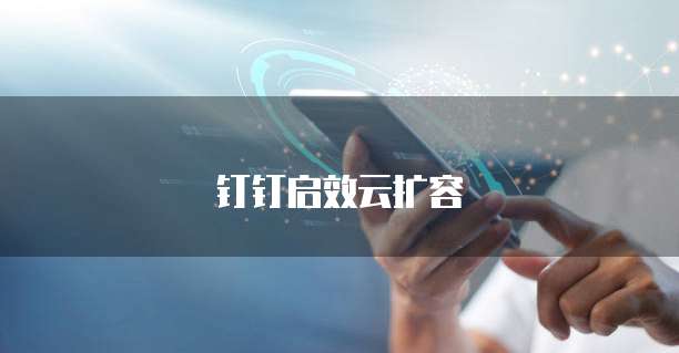 钉钉启效云扩容