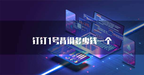 钉钉1号背调多少钱一个