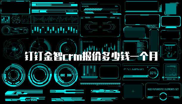 钉钉金智crm报价多少钱一个月