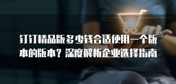 钉钉精品版多少钱合适使用一个版本的版本？深度解析企业选择指南