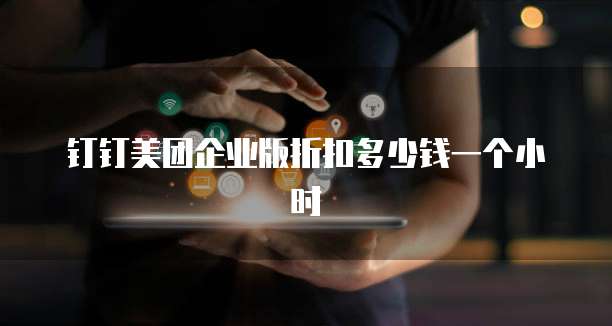 钉钉美团企业版折扣多少钱一个小时
