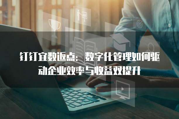 钉钉宜数返点：数字化管理如何驱动企业效率与收益双提升