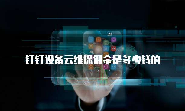 钉钉设备云维保佣金是多少钱的