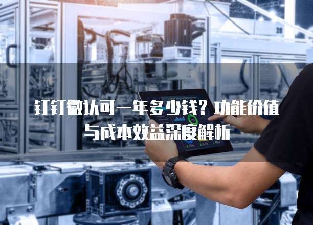 钉钉微认可一年多少钱?功能价值与成本效益深度解析
