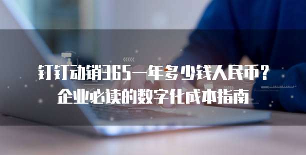 钉钉动销365一年多少钱人民币？企业必读的数字化成本指南  