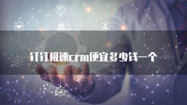 钉钉极速crm便宜多少钱一个