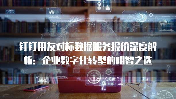 钉钉用友对标数据服务报价深度解析:企业数字化转型的明智之选