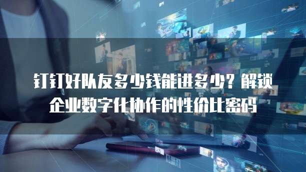钉钉好队友多少钱能进多少?解锁企业数字化协作的性价比密码