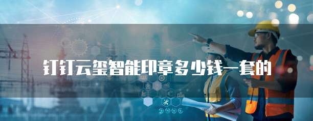 钉钉云玺智能印章多少钱一套的