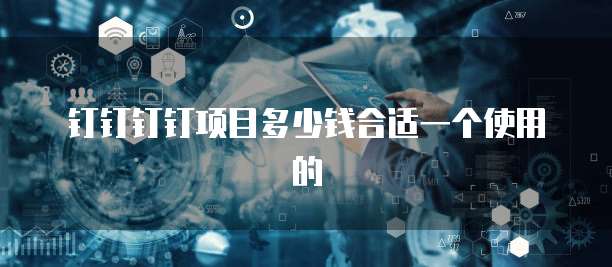 钉钉钉钉项目多少钱合适一个使用的