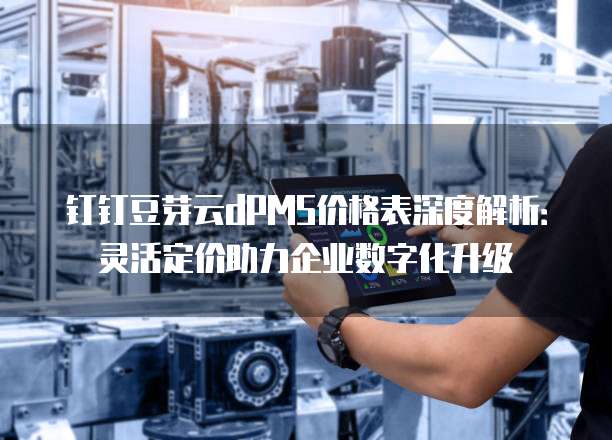 钉钉豆芽云dPMS价格表深度解析:灵活定价助力企业数字化升级