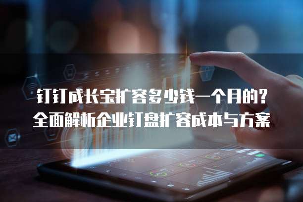 钉钉成长宝扩容多少钱一个月的?全面解析企业钉盘扩容成本与方案