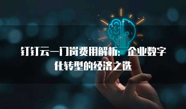 钉钉云一门岗费用解析:企业数字化转型的经济之选