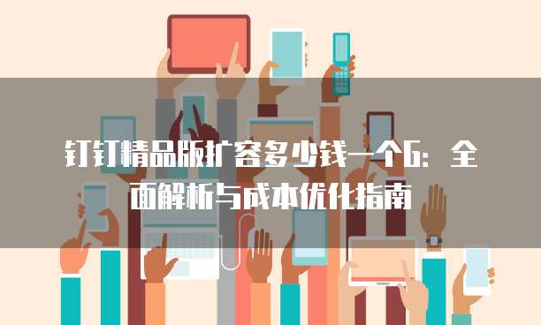 钉钉精品版扩容多少钱一个G：全面解析与成本优化指南