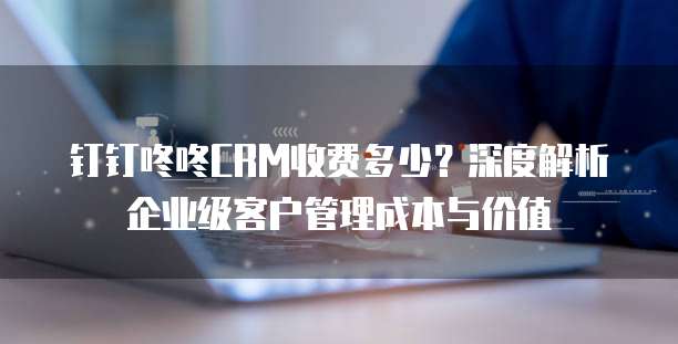 钉钉咚咚CRM收费多少？深度解析企业级客户管理成本与价值