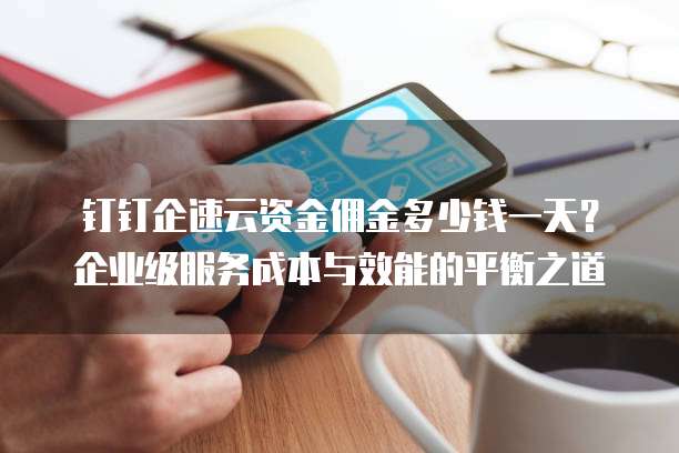 钉钉企速云资金佣金多少钱一天?企业级服务成本与效能的平衡之道