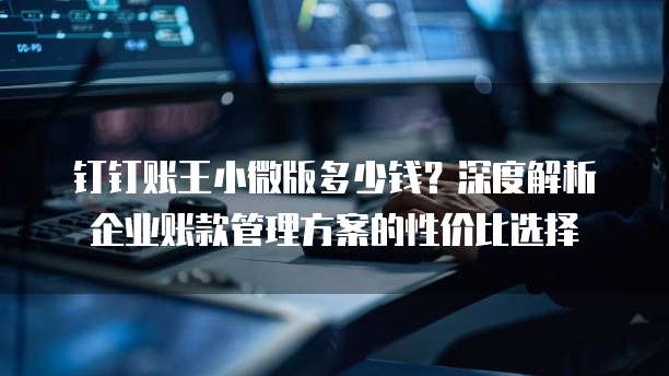 钉钉账王小微版多少钱?深度解析企业账款管理方案的性价比选择