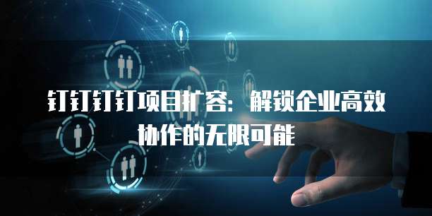 钉钉钉钉项目扩容：解锁企业高效协作的无限可能