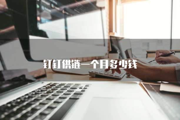 钉钉供链一个月多少钱