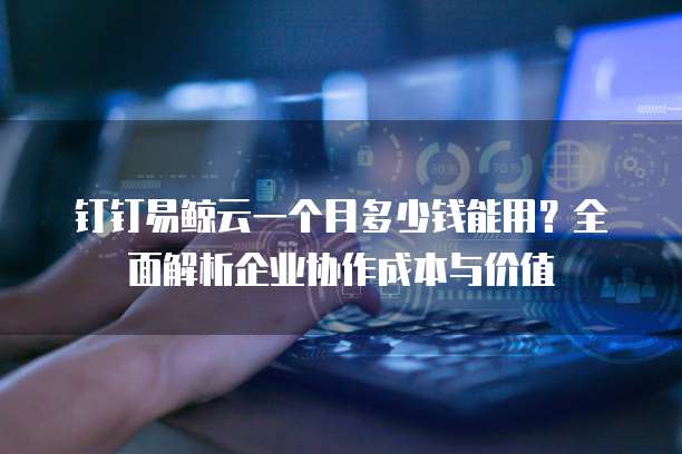 钉钉易鲸云一个月多少钱能用？全面解析企业协作成本与价值