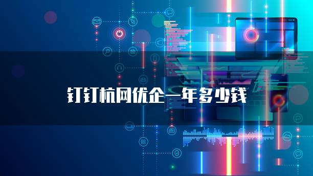 钉钉杭网优企一年多少钱